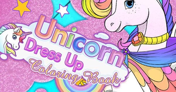 Unicórnio Vestir Livro De Colorir | Jogar Unicorn Dress Up Coloring ...